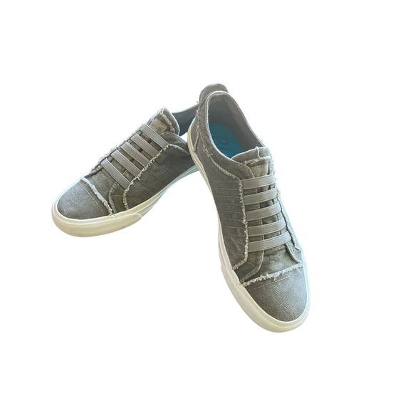 Blowfish Shoes - Blowfish Malibu Sneakers Slip On Gray Canvas Womens Sz 9.5